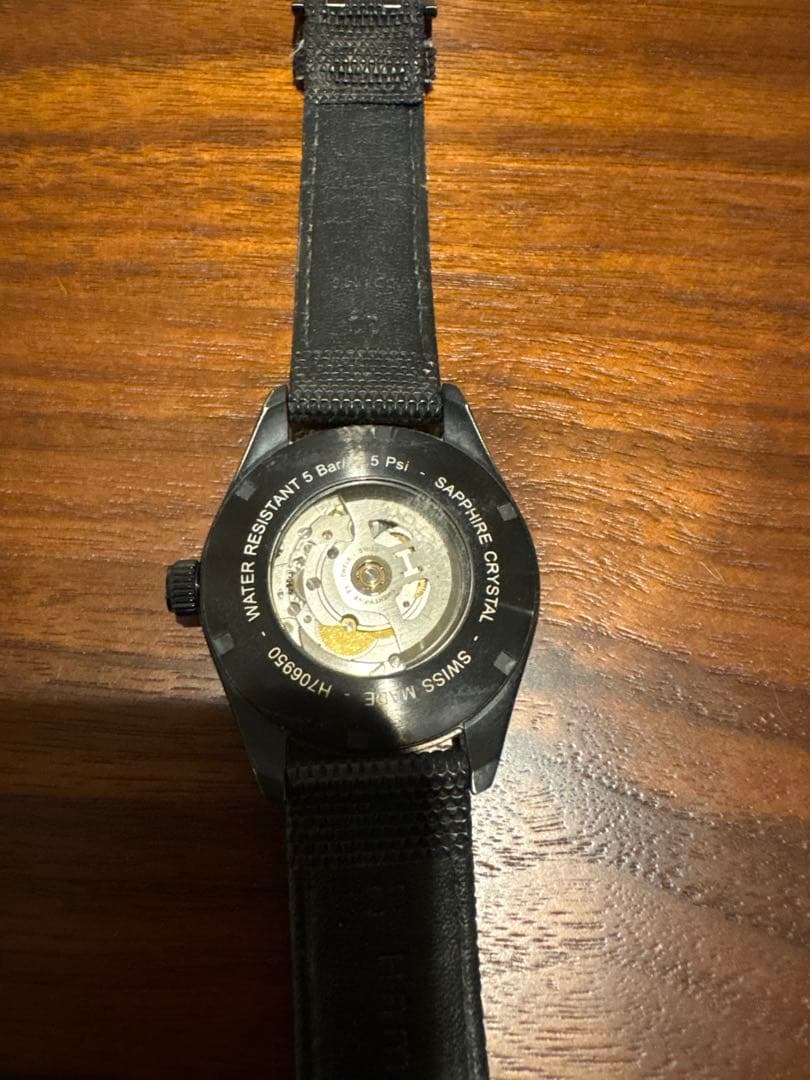 Hamilton 自動巻き ブラック 時計