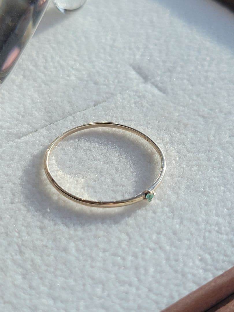 美品★K10 YG リング 指輪 パライバトルマリン 11.5号