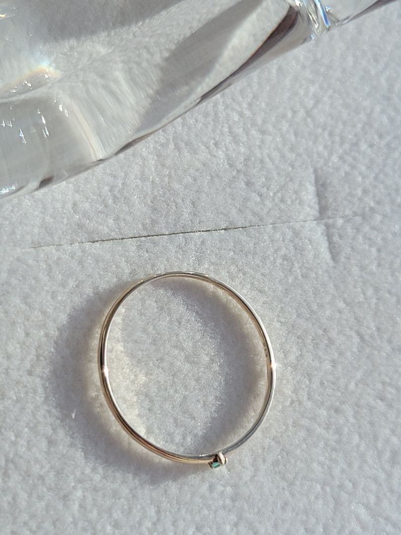 美品★K10 YG リング 指輪 パライバトルマリン 11.5号