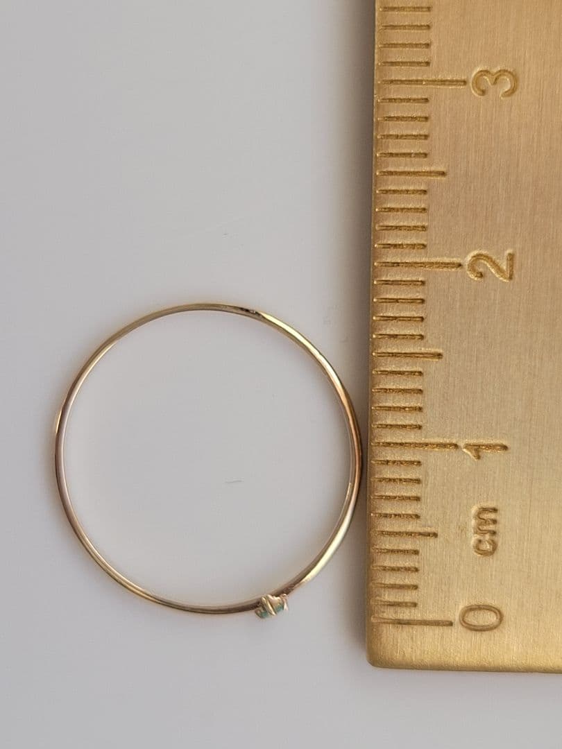 美品★K10 YG リング 指輪 パライバトルマリン 11.5号