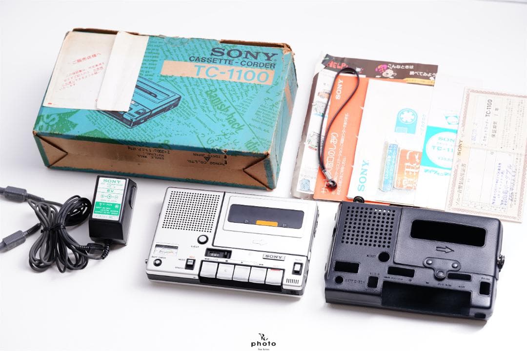 SONY メタルボディ モノラル仕様 カセットレコーダー TC-1100 S