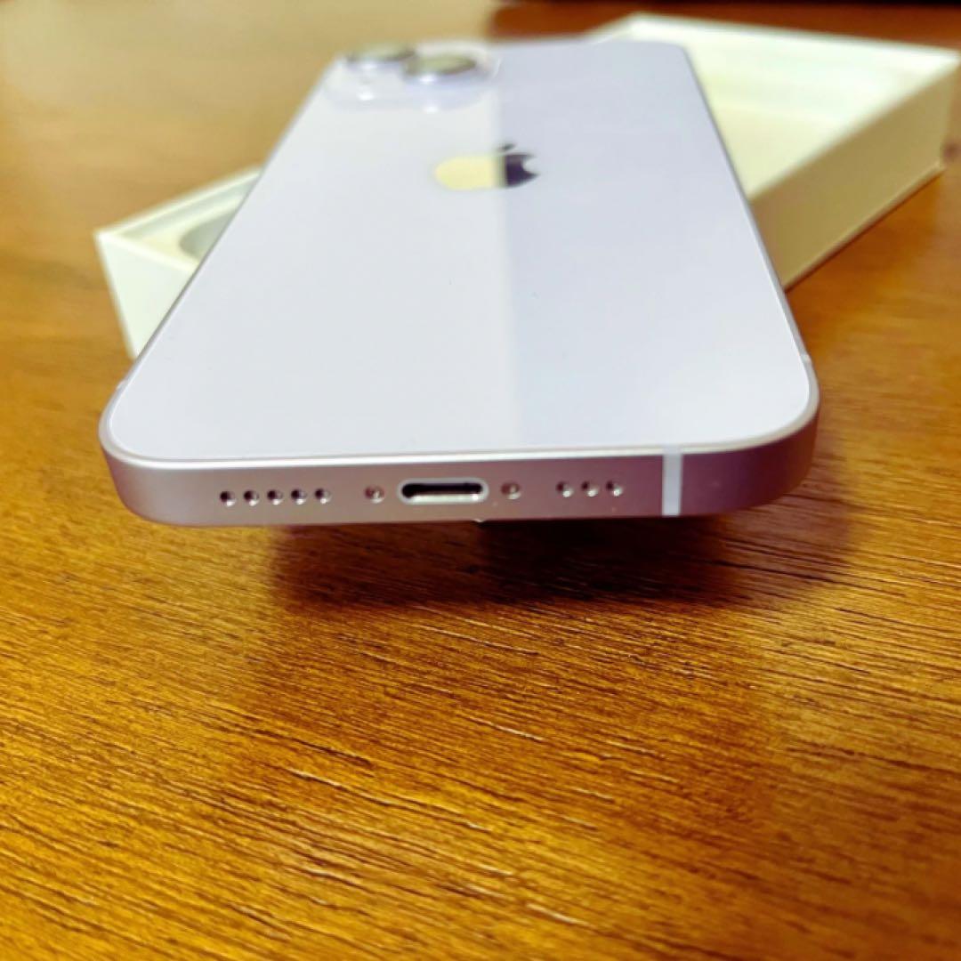 【美品】iPhone14 128GB パープル【SIMフリー】