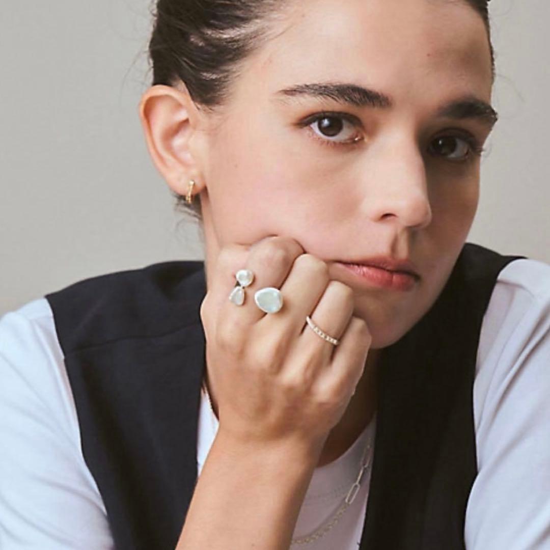 agete アガット 2025 シルバーリング k5 ダイヤモンド 13号