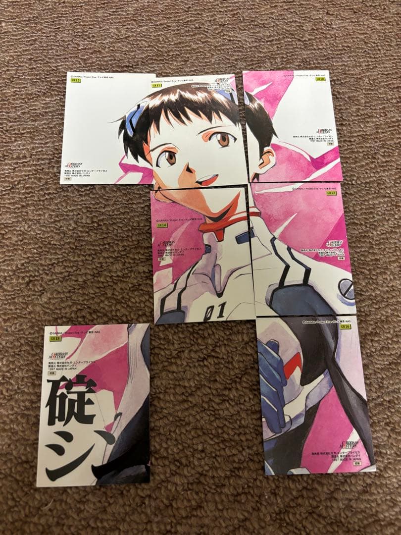 カードダスマスターズ　エヴァンゲリオン　パズルカード+sp2枚