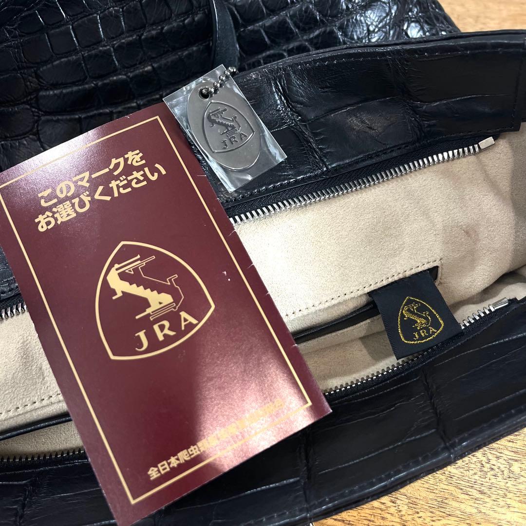 新品 JRA 定60万 特大サイズ クロコダイル ニロティカス 2wayバッグ