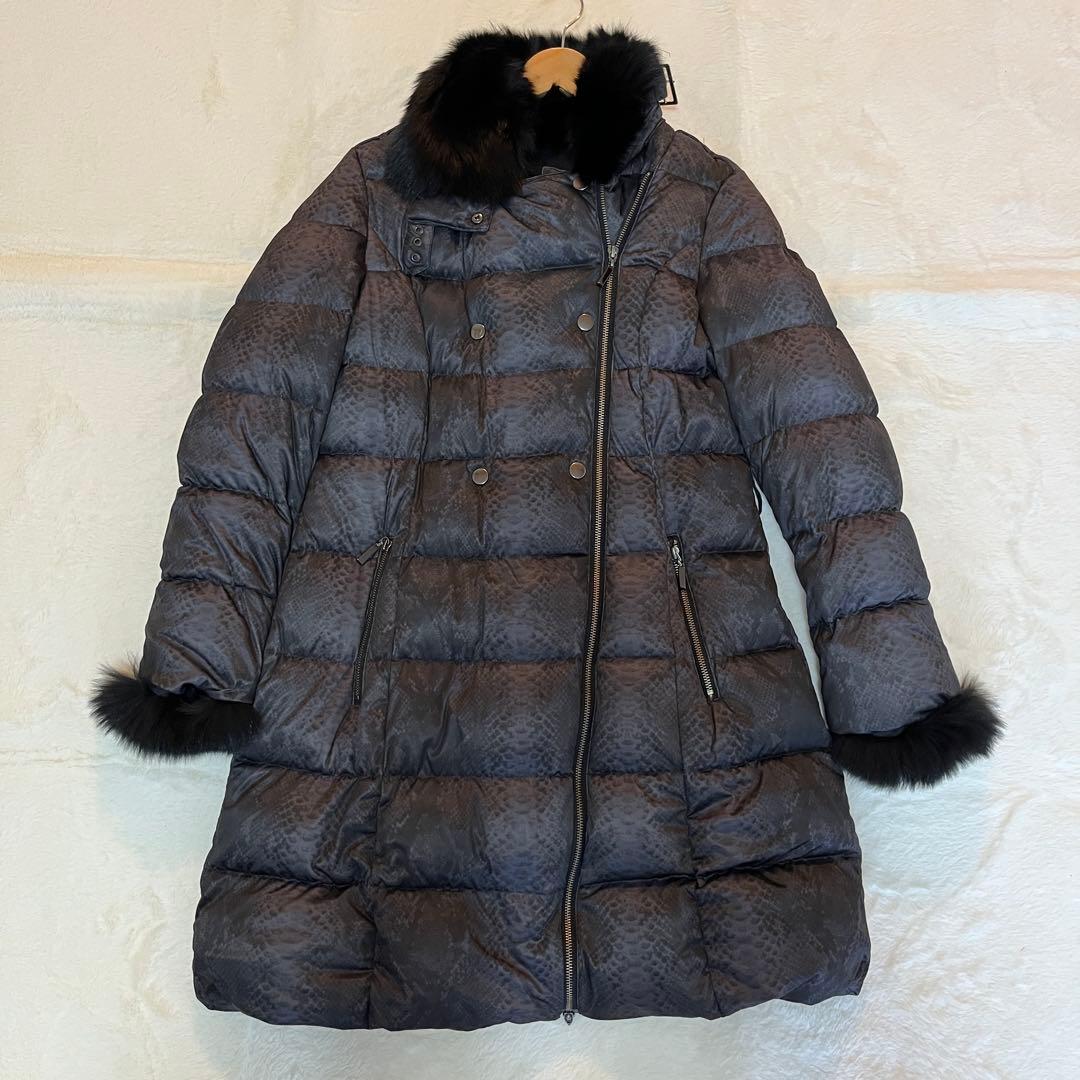 ダーマコレクション ダウンコート フォックスファー 大きいサイズ 【美品】