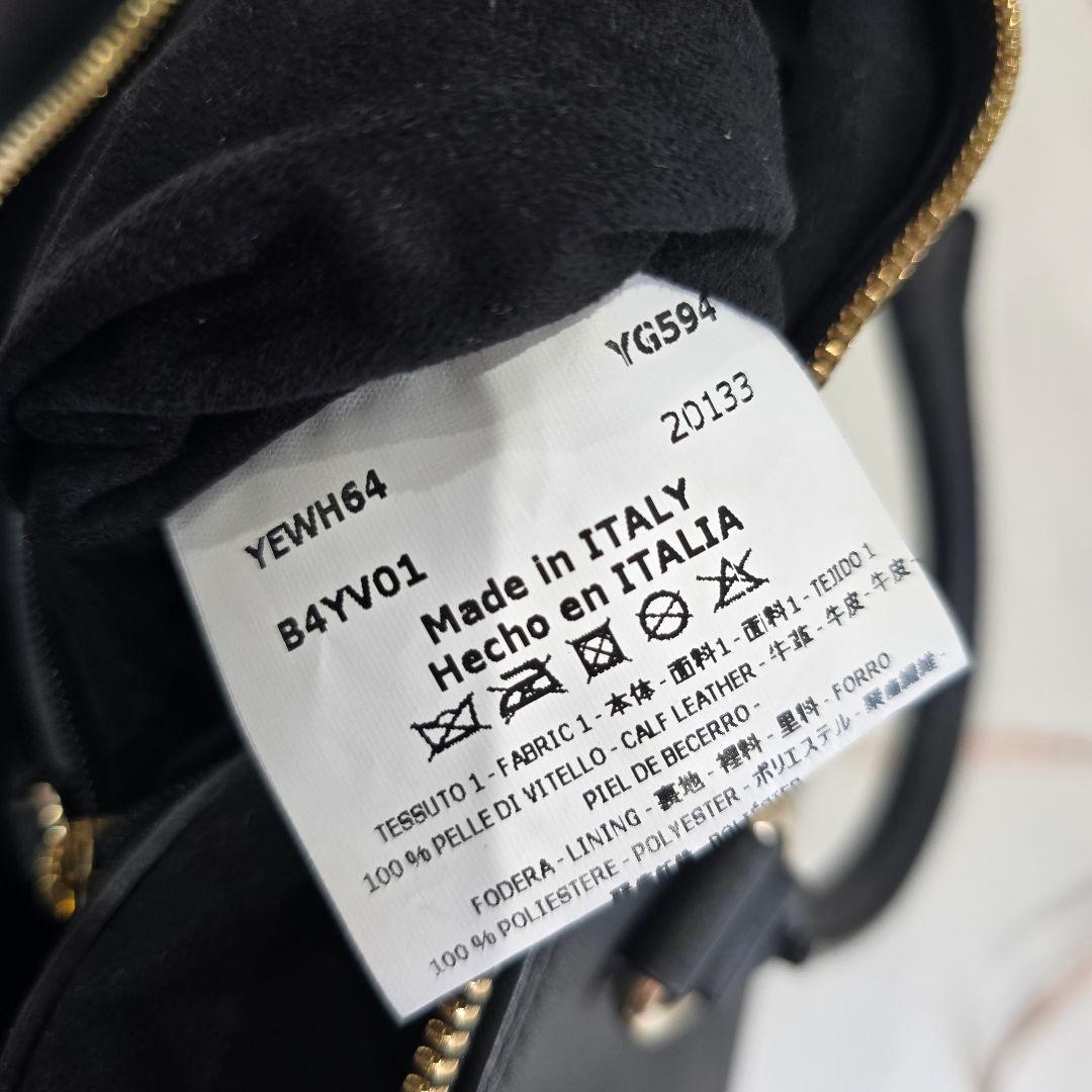 エンポリオアルマーニ ボストンバッグ レザー スタッズ バイカラー