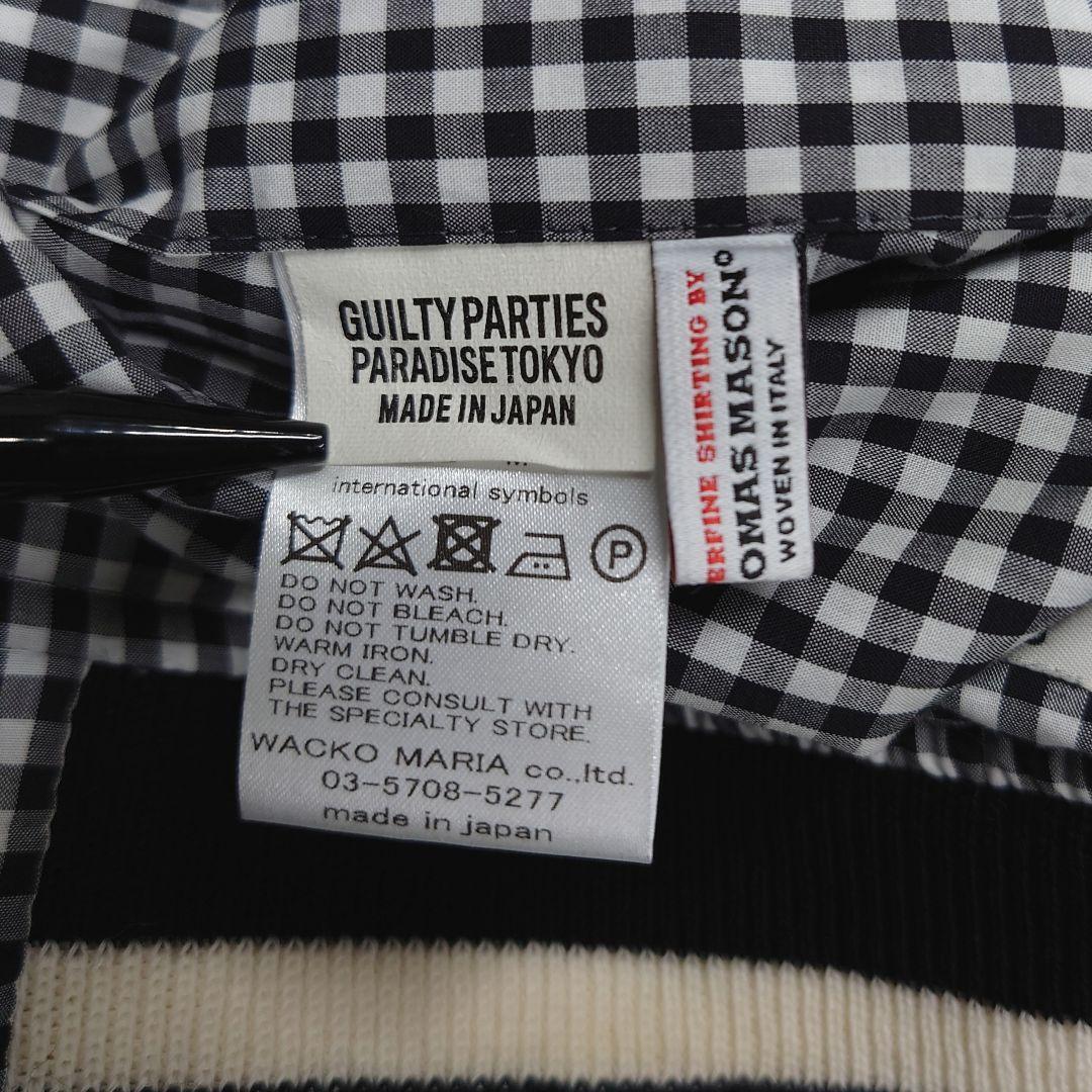 【リバーシブル】ワコマリア　ボタニカル　ギンガムチェック　ブルゾン　極楽鳥