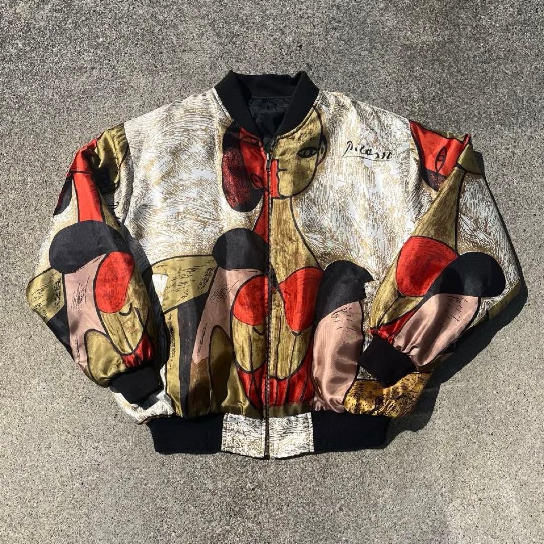 ピカソジャケット vintage ボンバージャケット キルティング 短丈