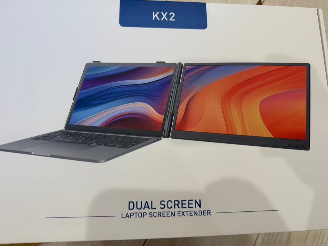 ノートパソコン用モニター 14インチ 2画面デュアルディスプレイFHD1080P