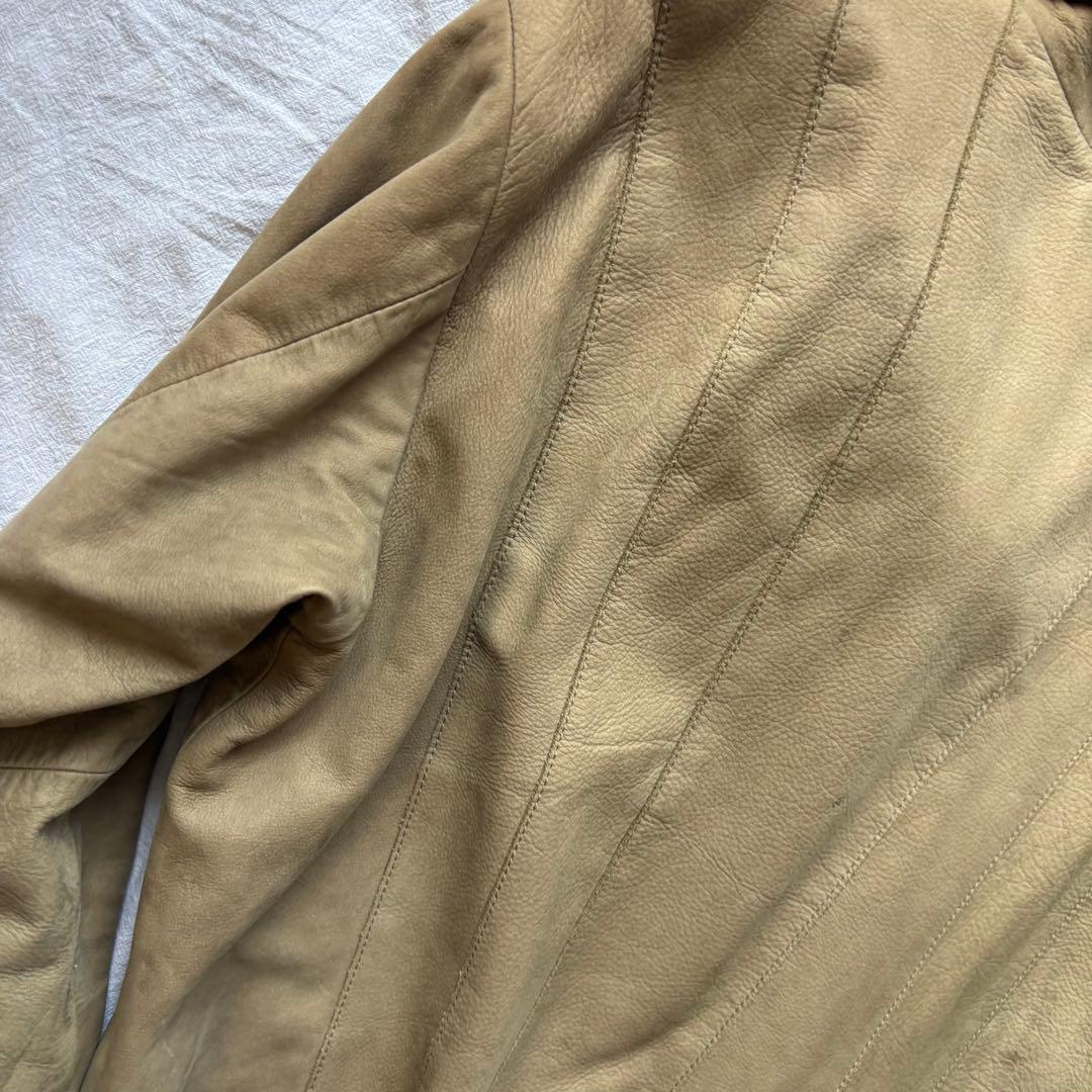 EMPORIO ARMANI ベージュ ジャケット レザー