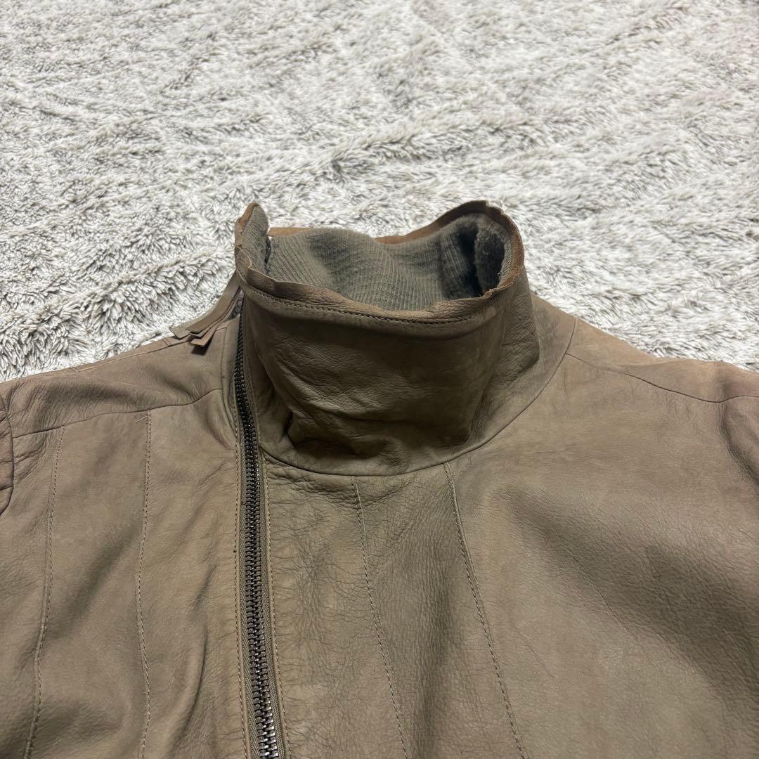 EMPORIO ARMANI ベージュ ジャケット レザー