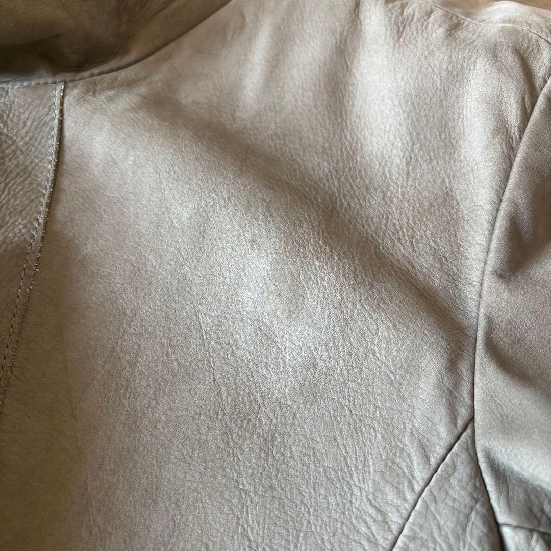 EMPORIO ARMANI ベージュ ジャケット レザー