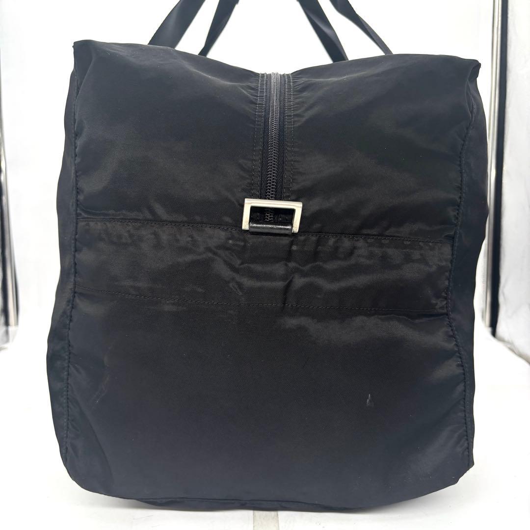 【美品】PRADA ブラック ボストンバッグ ナイロン ボストンバッグ