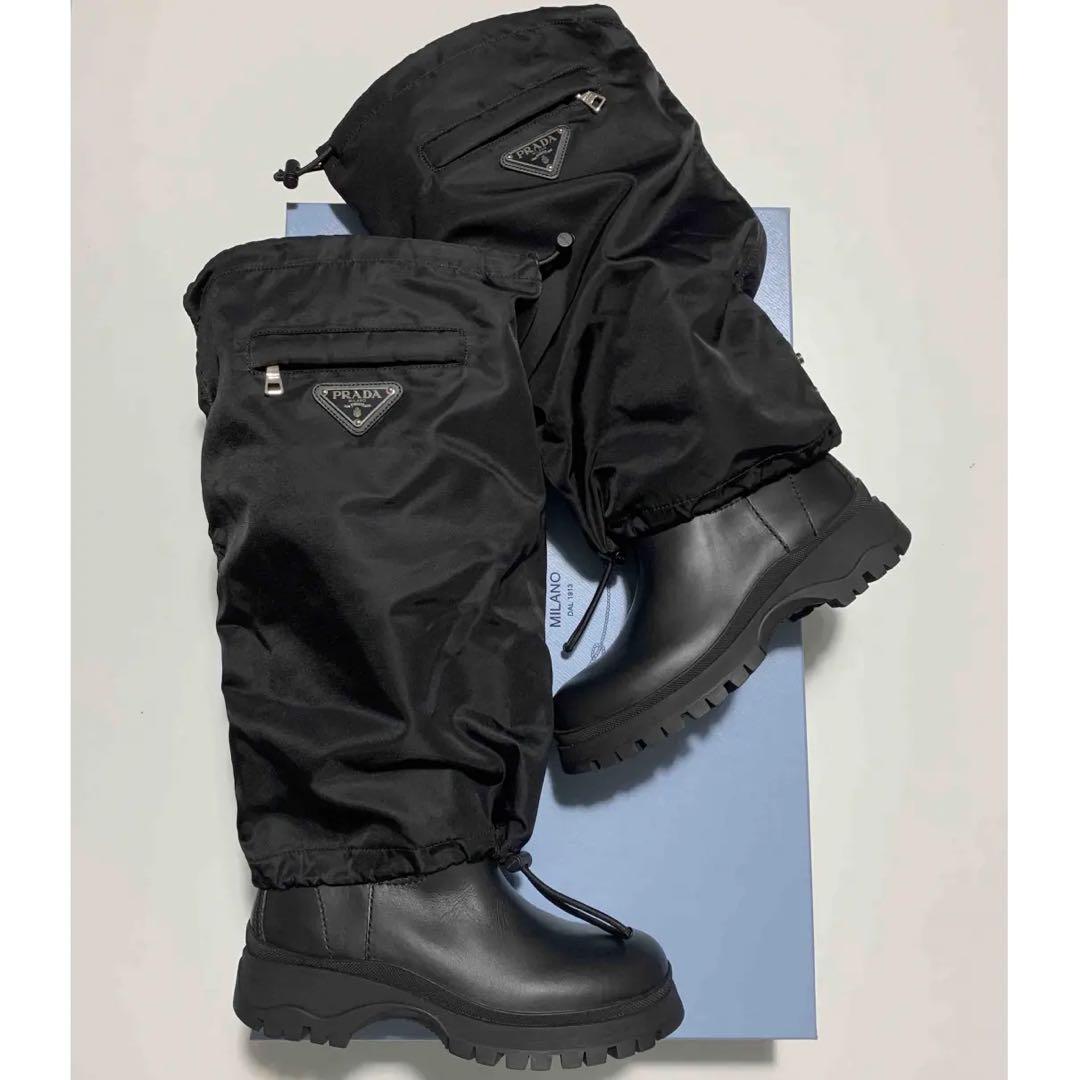 PRADA ブラック ロングブーツ