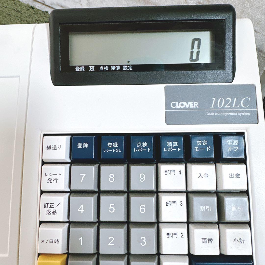 CLOVER クローバー 102LC 電子レジスター 電池使用 店舗・イベント