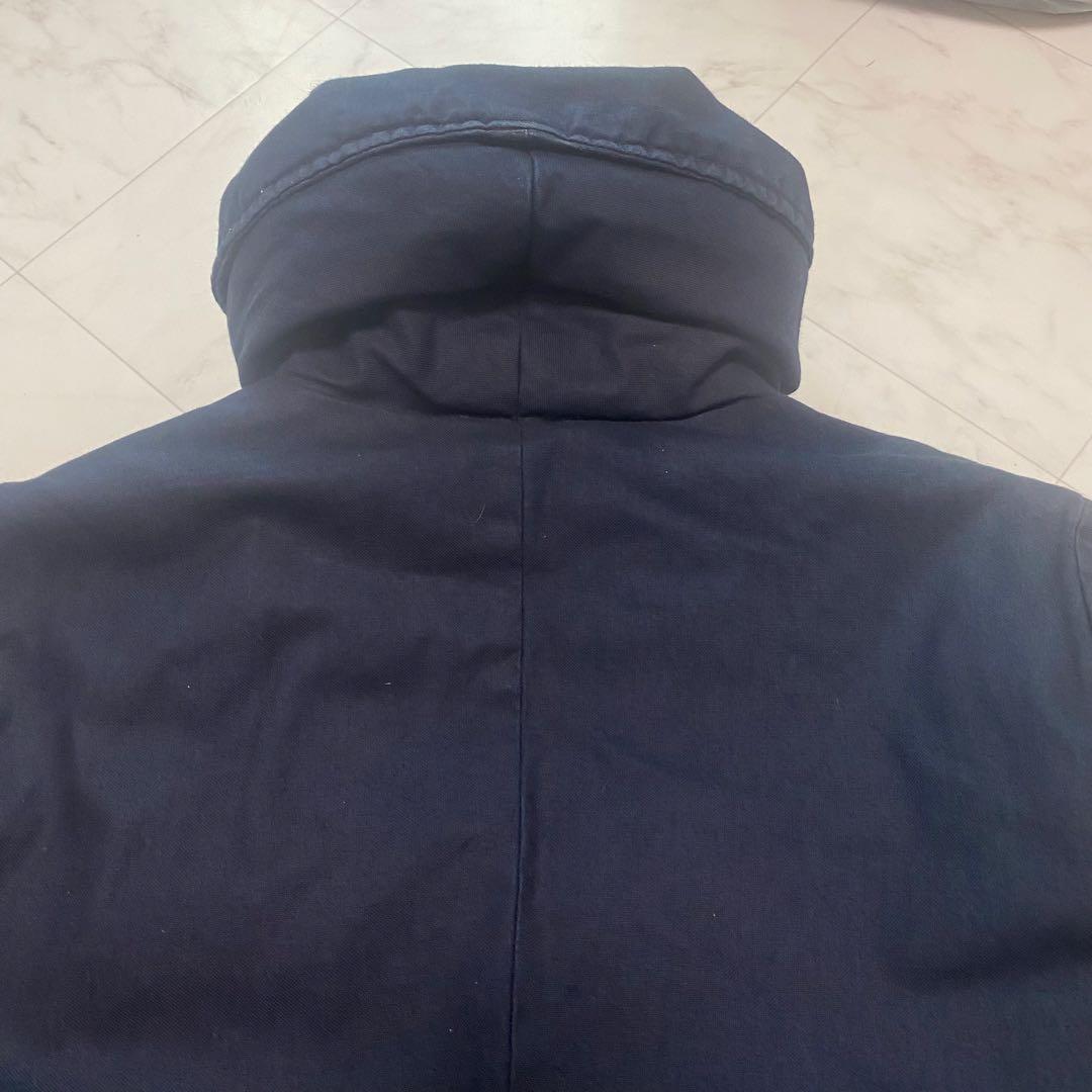 希少✨45R インディゴ染　ダウンジャケット　モッズコート　ネイビー　紺