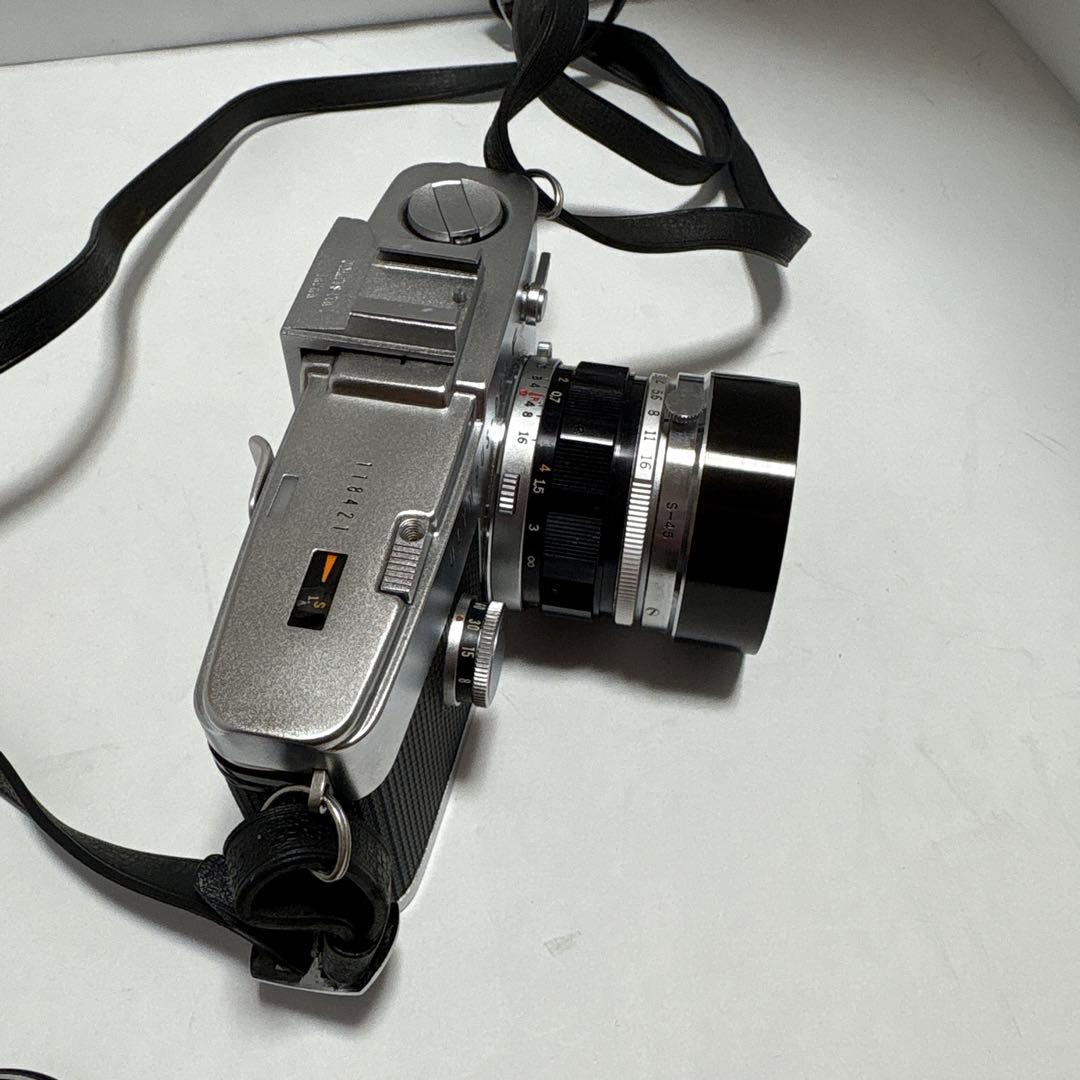 OLYMPUS PEN F 一眼レフカメラ　 レンズフードＳ-45付き