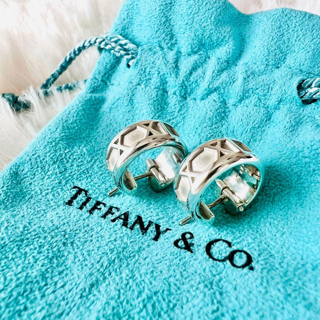 ✨極美品✨Tiffany　ティファニー　ピアス　アトラス　フープ　キャッチ　両耳