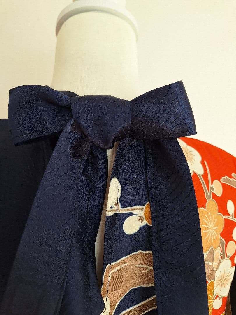 着物リメイクワンピース3676