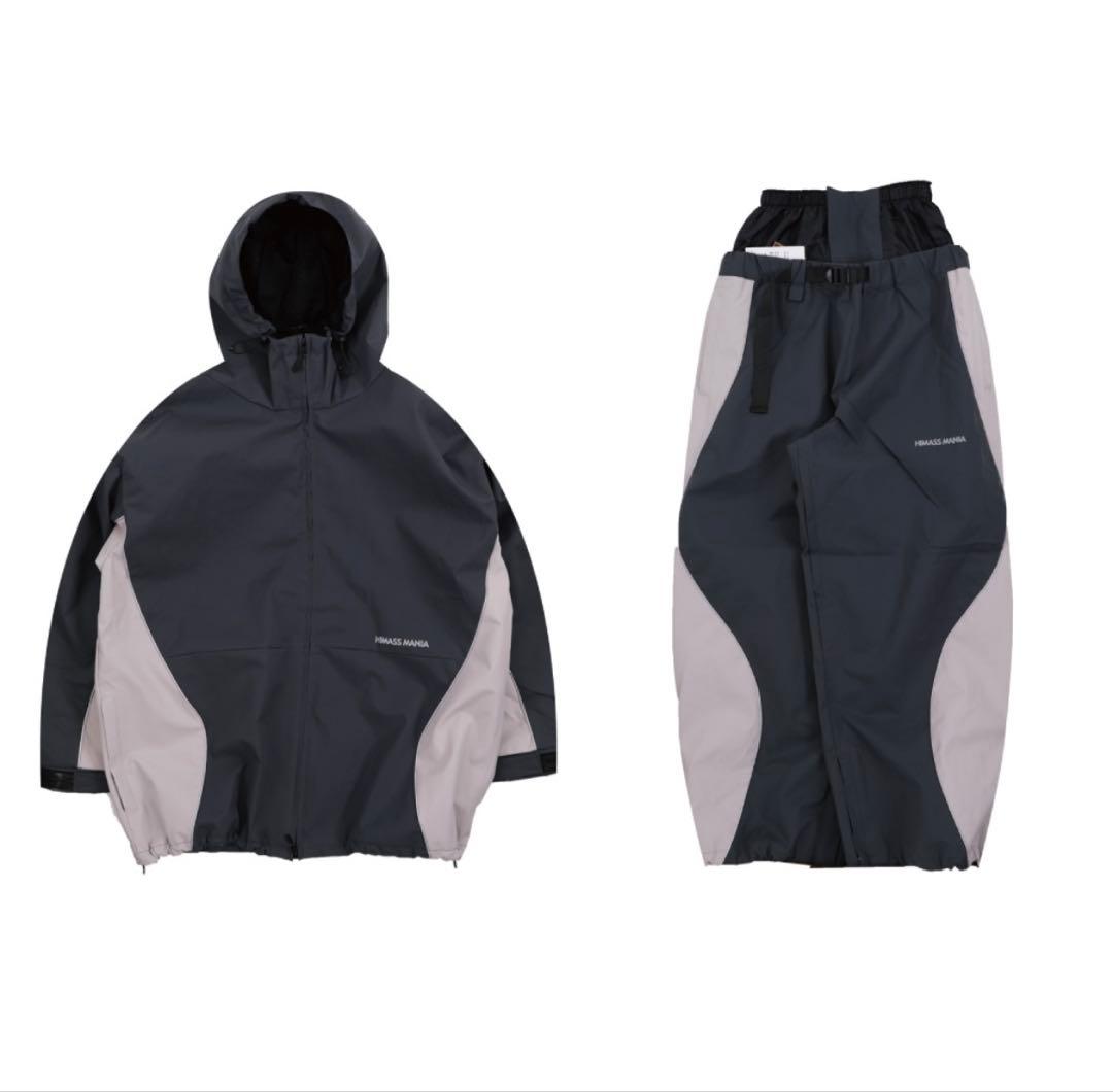 HIMASSMANIA スノーボードウェア チャコールグレー　上下セット