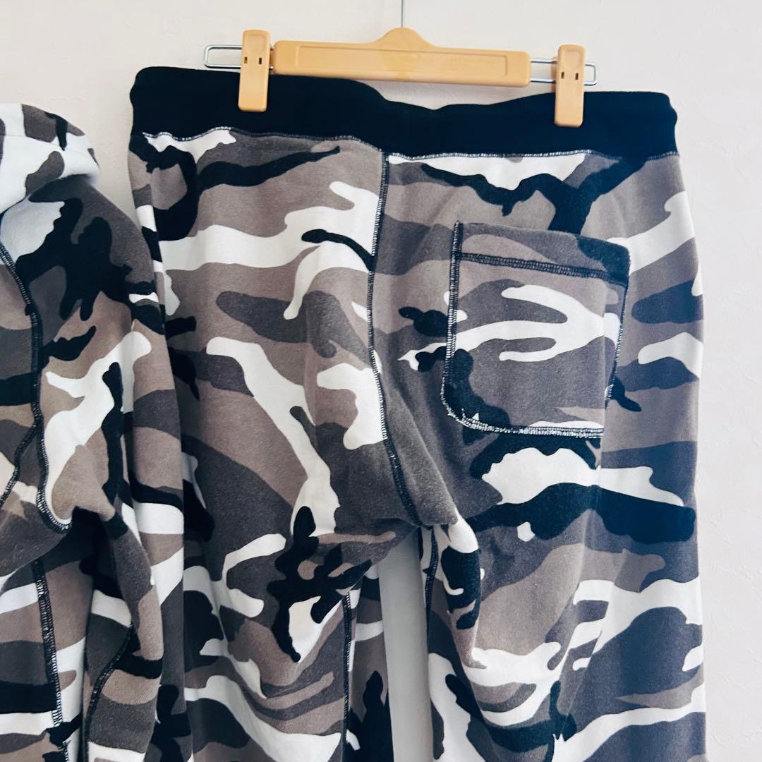 AKM エイケイエム カモフラ 迷彩 セットアップ パーカー Lサイズ