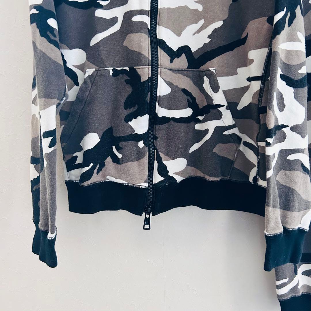 AKM エイケイエム カモフラ 迷彩 セットアップ パーカー Lサイズ