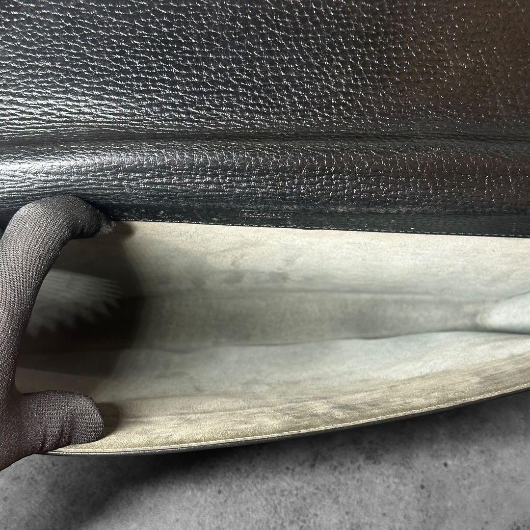 LOEWE アナグラム　レザー　本革　シボ革　ビジネスバッグ　ブリーフケース