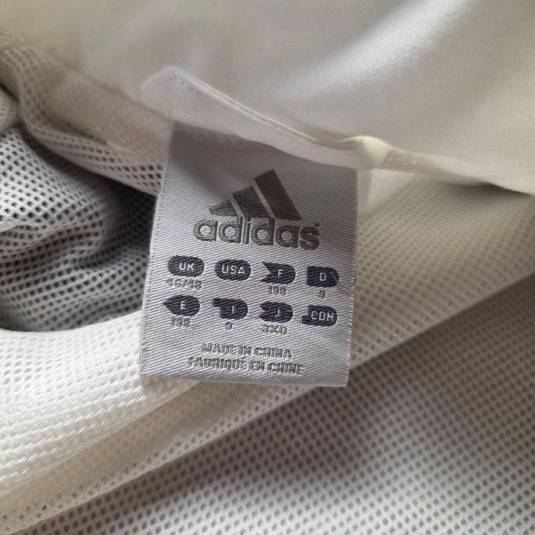 adidasアディダスリヴァプールナイロンジャケットドローコード刺繍ロゴサッカー