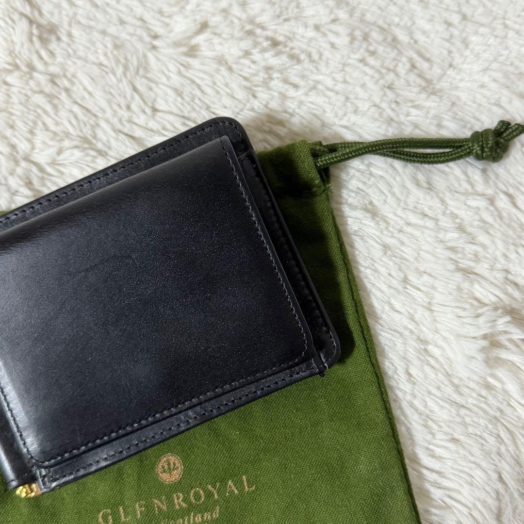 ⭐️新品未使用⭐️　グレンロイヤル　マネークリップ　小銭入れ付き　二つ折り財布