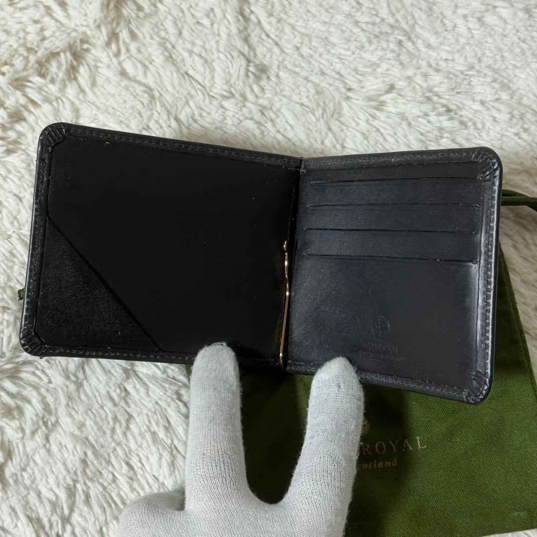 ⭐️新品未使用⭐️　グレンロイヤル　マネークリップ　小銭入れ付き　二つ折り財布