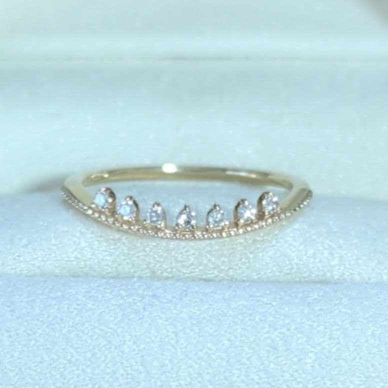 K10YGダイヤモンドリング