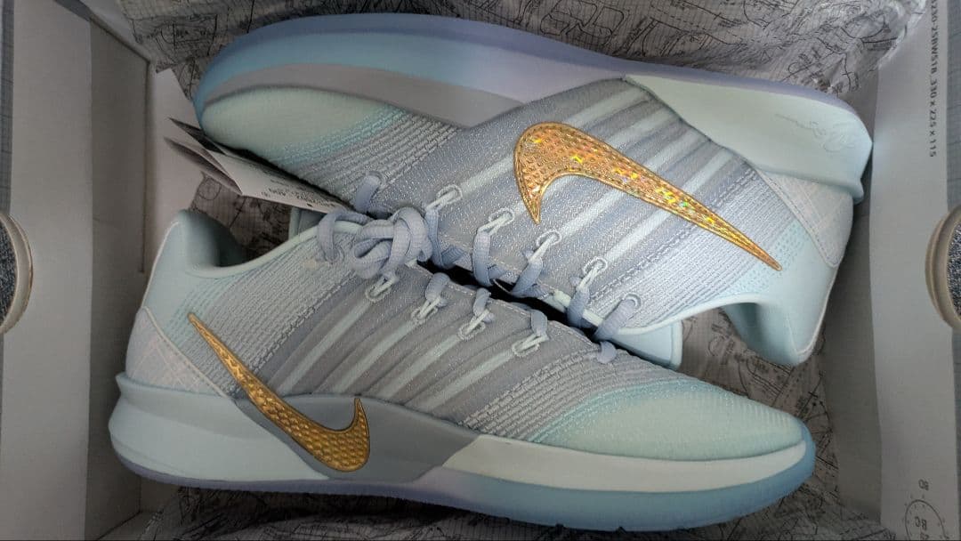 未使用Nike sabrina3 EPライトブルー/ゴールド　26cm