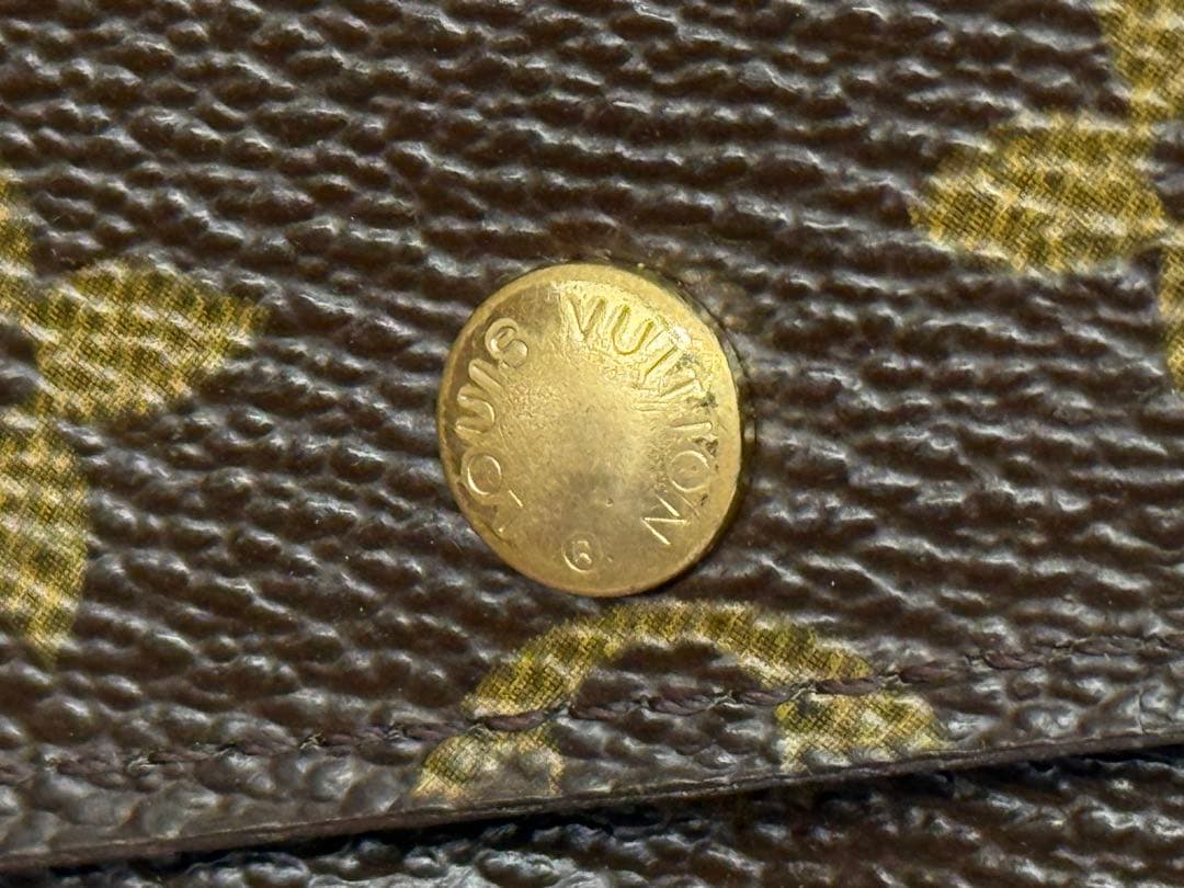 良品！LOUIS VUITTONルイヴィトン　カード入れ付き二つ折り長財布