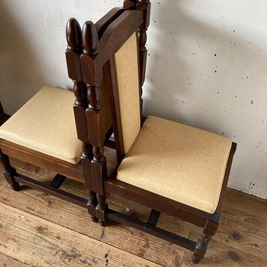 国産ヴィンテージ レトロ喫茶 チェア　木製 アンティーク