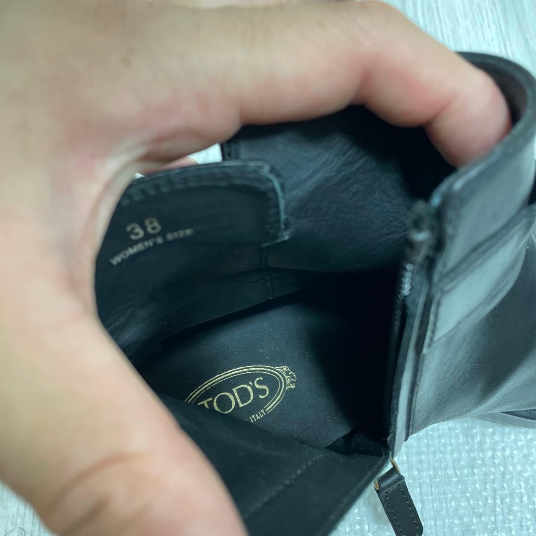【良好】23AW 定価11万 TOD'S トッズ Tタイムレス ブーツ 38