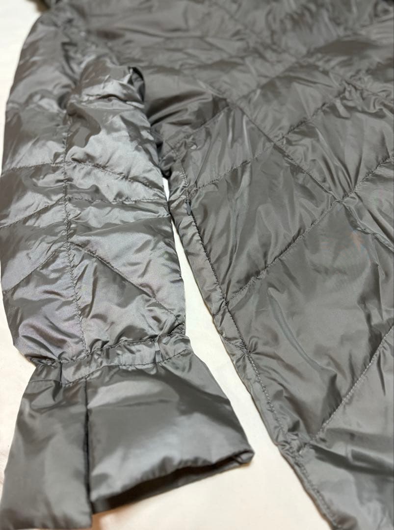 センソユニコ ダウンジャケット 変形 ビッグカラー ドローコード L