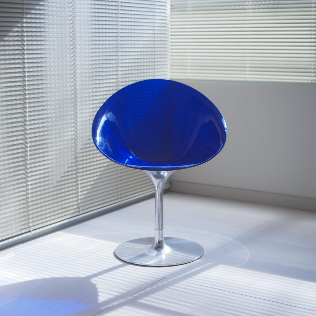 Kartell エロエスチェア 一本脚 青