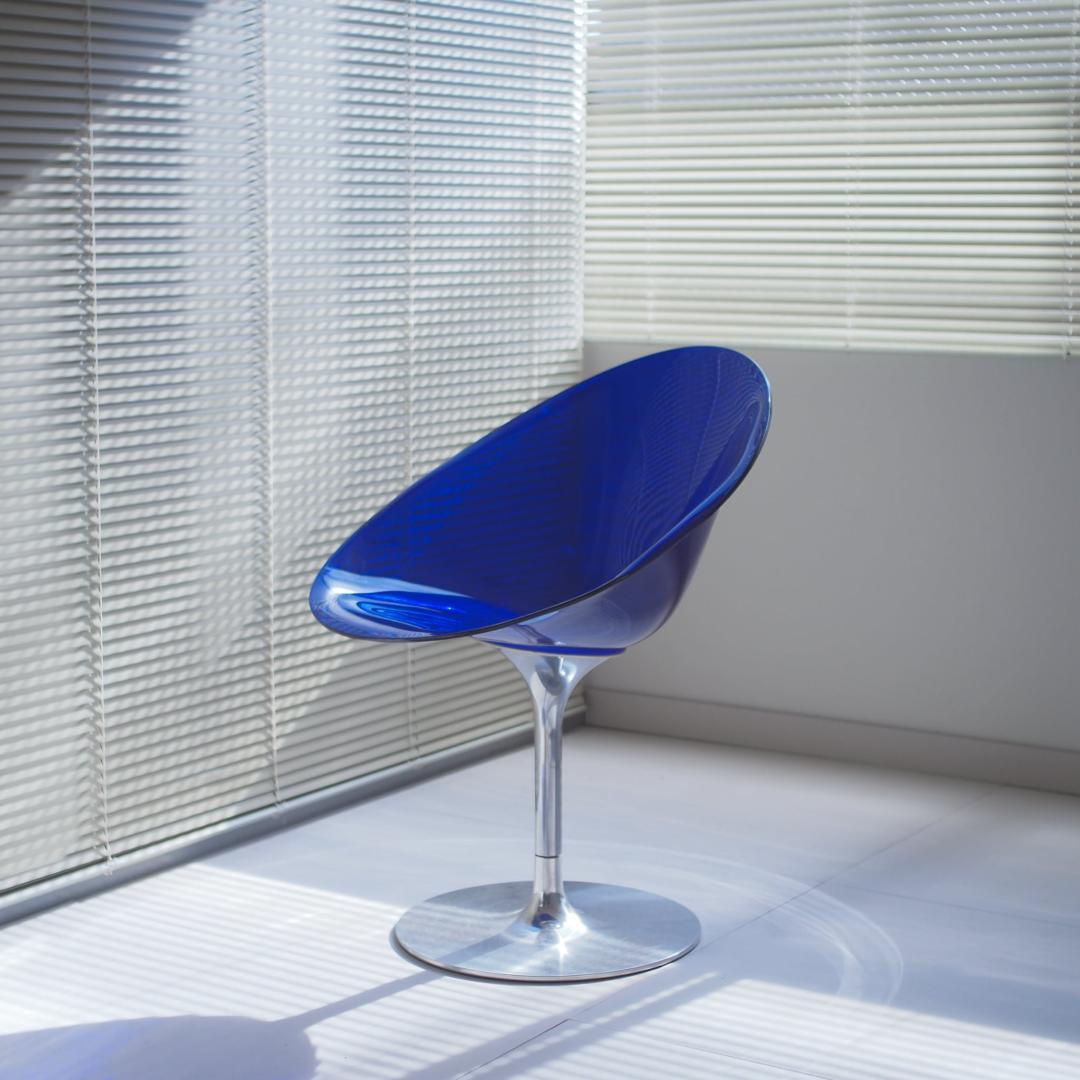 Kartell エロエスチェア 一本脚 青