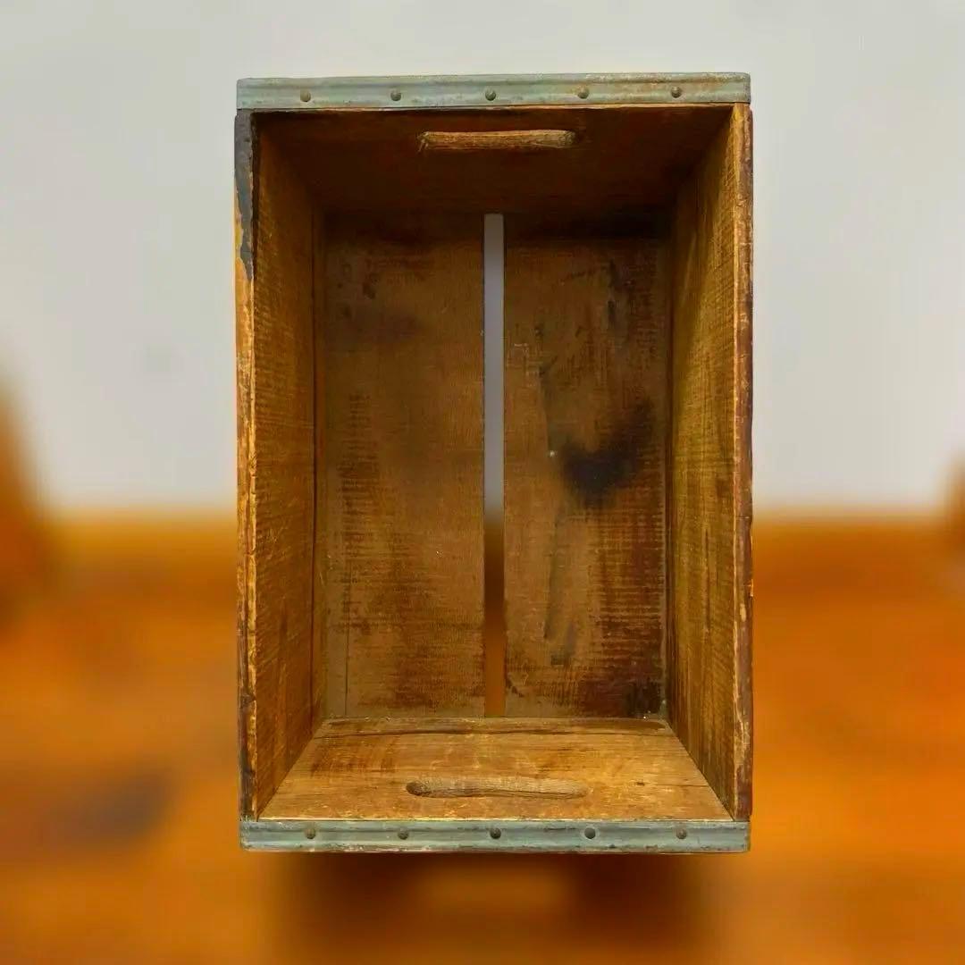 本物！ビンテージ 7UP 木箱1960〜70s ロサンゼルス工場　収納　アメカジ