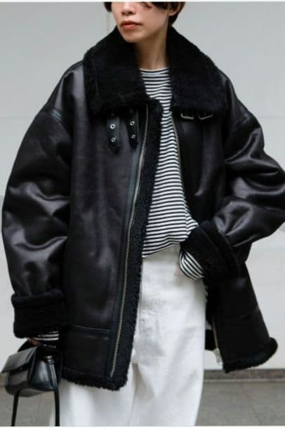 イケPさま専有　AP STUDIO 別注DUNST ライダースムートン