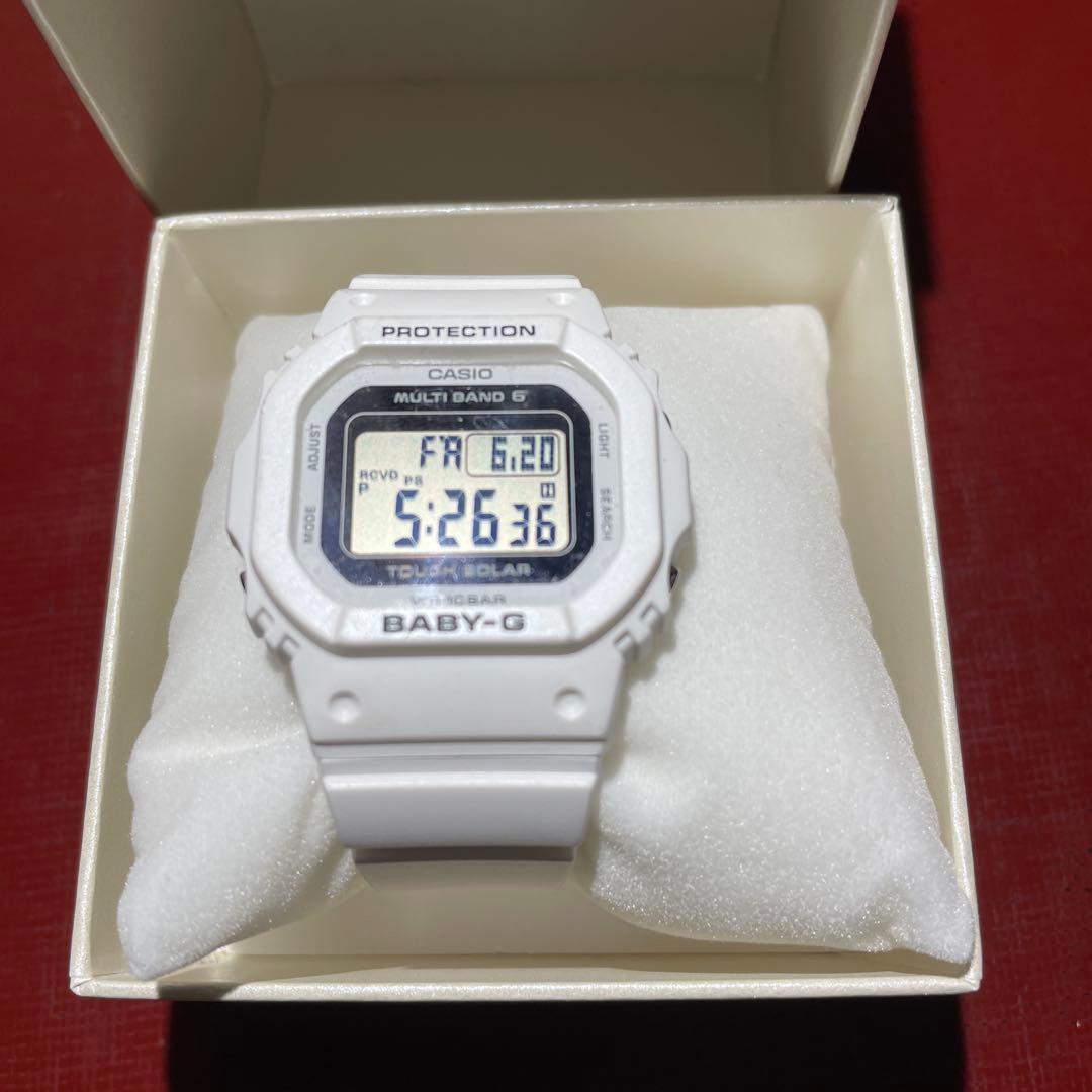 BABY-G MULTI BAND G ホワイト　ソーラーバッテリー
