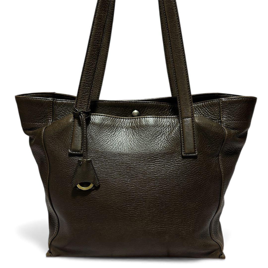 【aniary】 メンズ レザー トートバッグ ブラウン 肩掛け A4可能