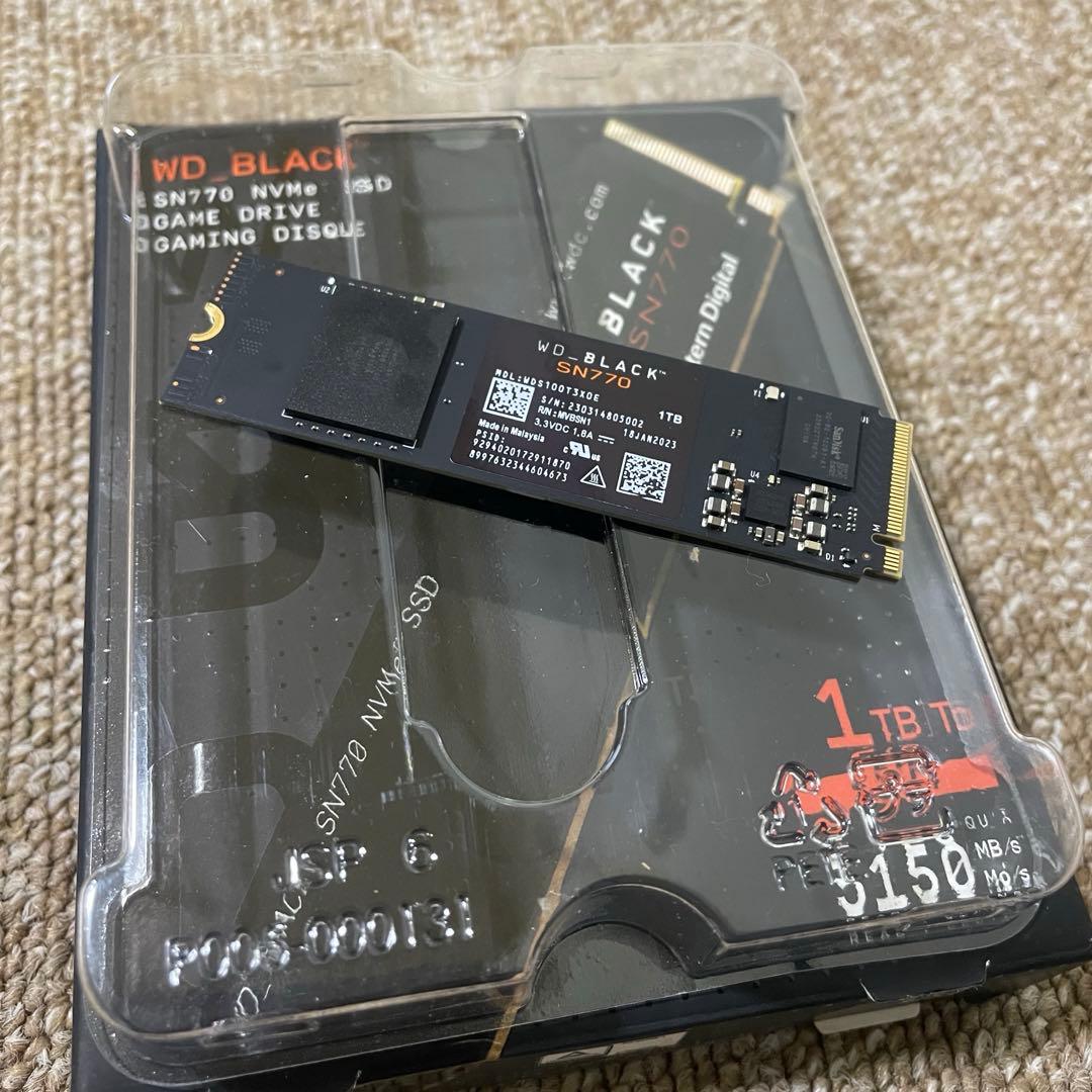 内蔵型SSD WD_BLACK SN770 1TB NVMe SSD