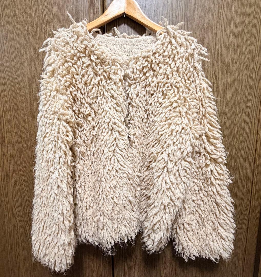 Ray BEAMS ミックスループ編み ニットジャケット カーディガン アウター