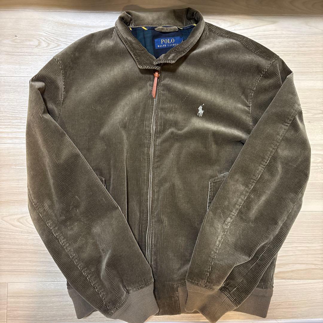 ユ*キ様 美品　ラルフローレンスイングトップ　ブラウン　コーデュロイ裏地チェック