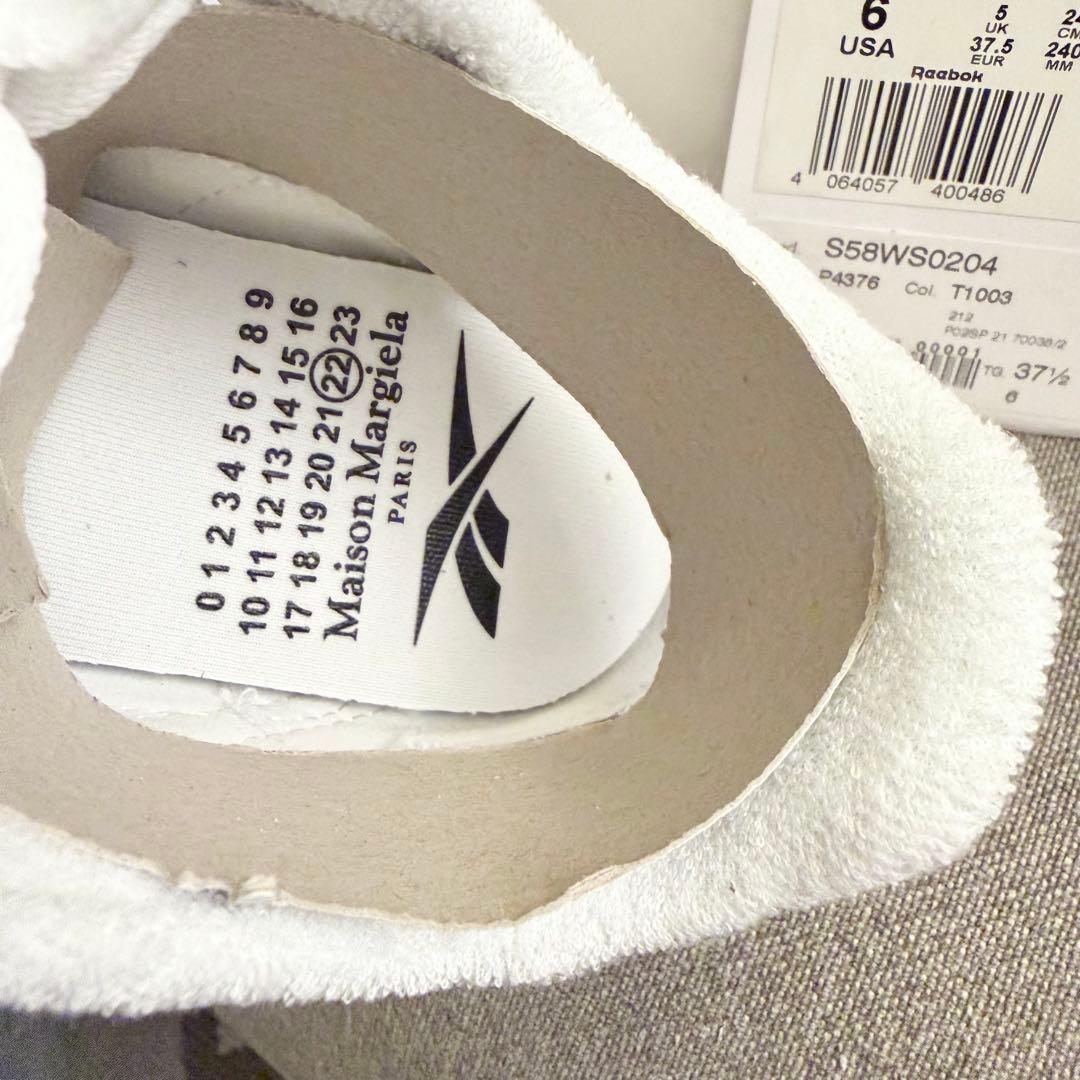 専用【新品】メゾンマルジェラ×リーボックホワイトクラシックレザー24cm/US6