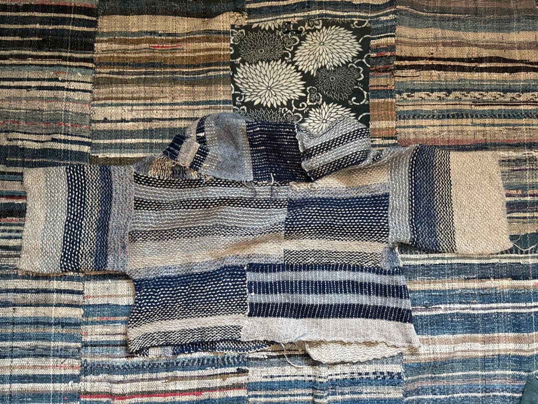 kapital 羽織　朝　刺子　コンチョボタン