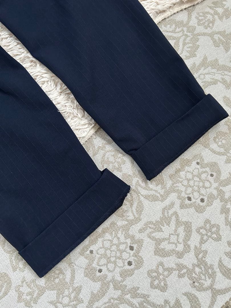 極美品 PLST プラステ セットアップ パンツ スーツ ノーカラー 洗える