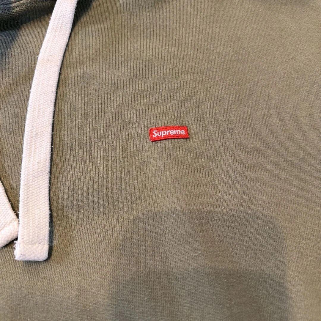 Supreme Small Box Logo パーカー M オリーブ 美品
